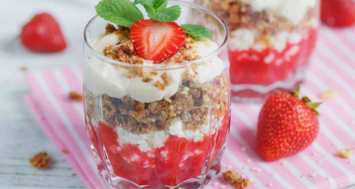 Postre individual saludable