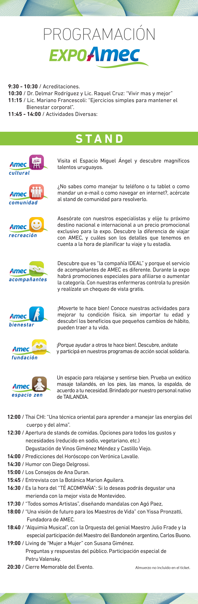 Programa Expo Amec 2017